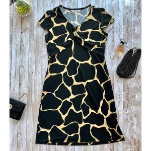 SOLD - John Paul Richard Giraffe-Print Dress